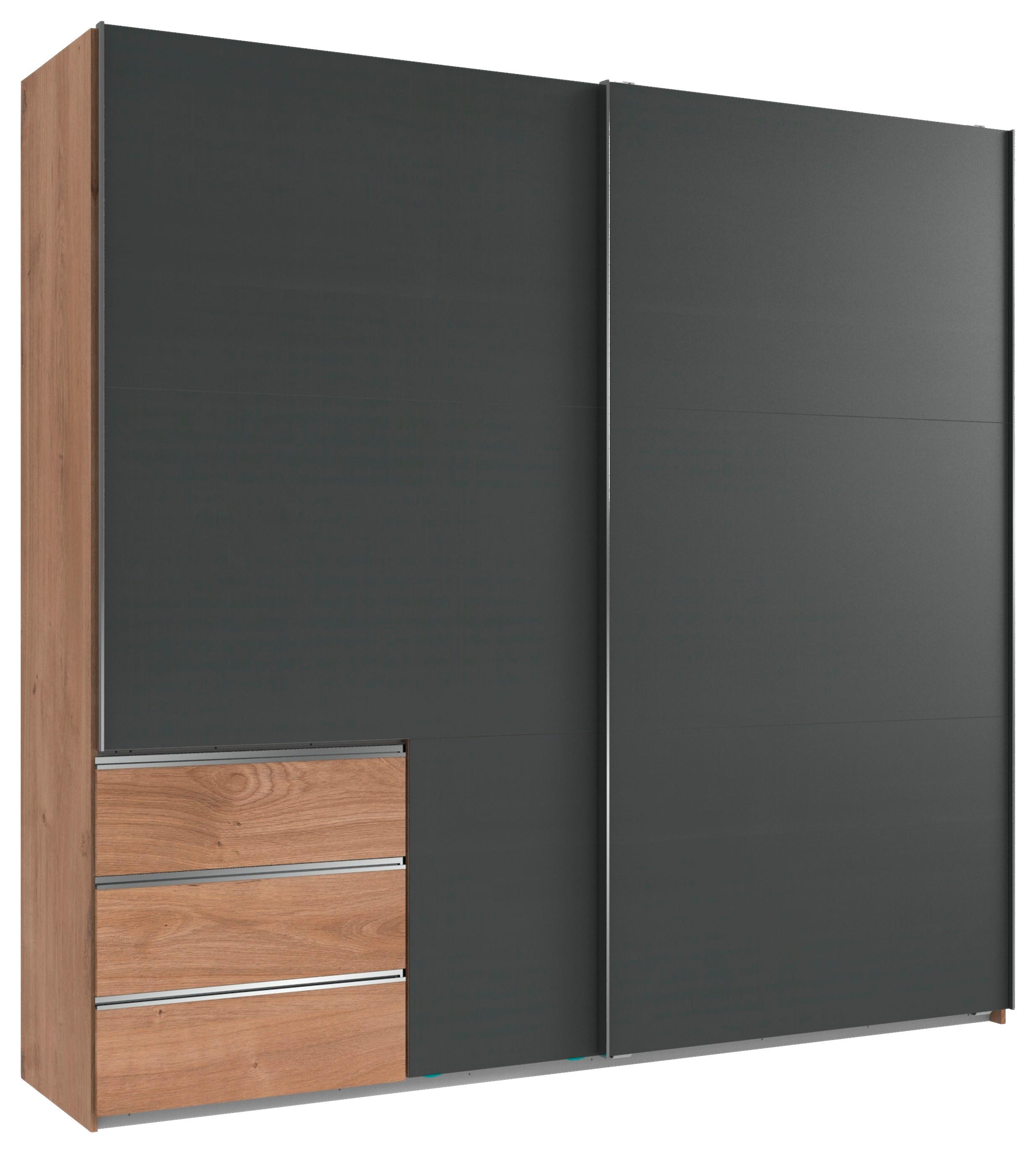 MID.YOU Schwebetürenschrank B: 250 Cm Level 36a Eiche Dekor/Graphit ...