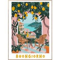 Obraz ELENA - barvy dubu/vícebarevná, Konvenční, kompozitní dřevo/papír (50/70cm) - Mömax