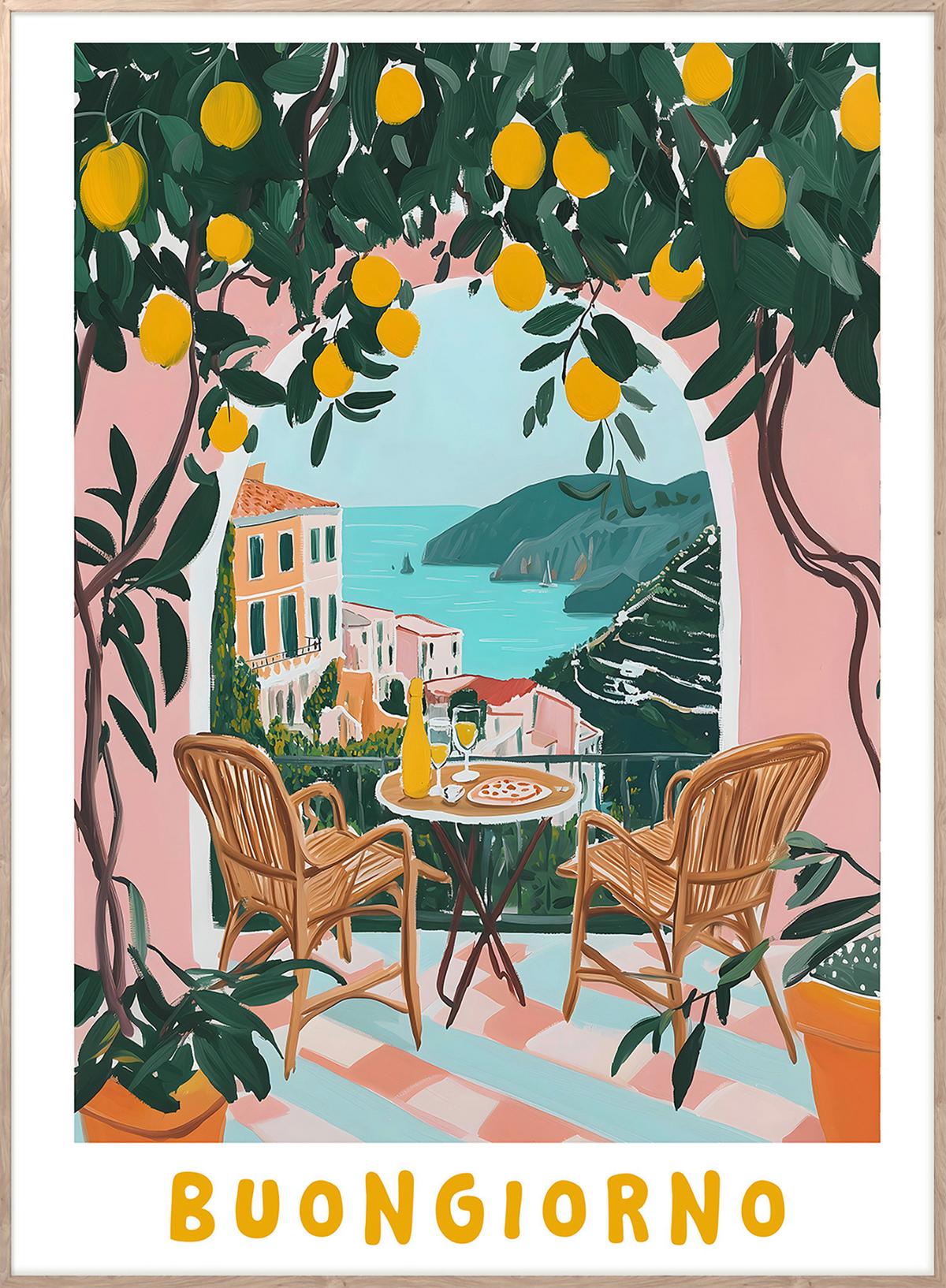 Obraz ELENA - barvy dubu/vícebarevná, Konvenční, kompozitní dřevo/papír (50/70cm) - Mömax