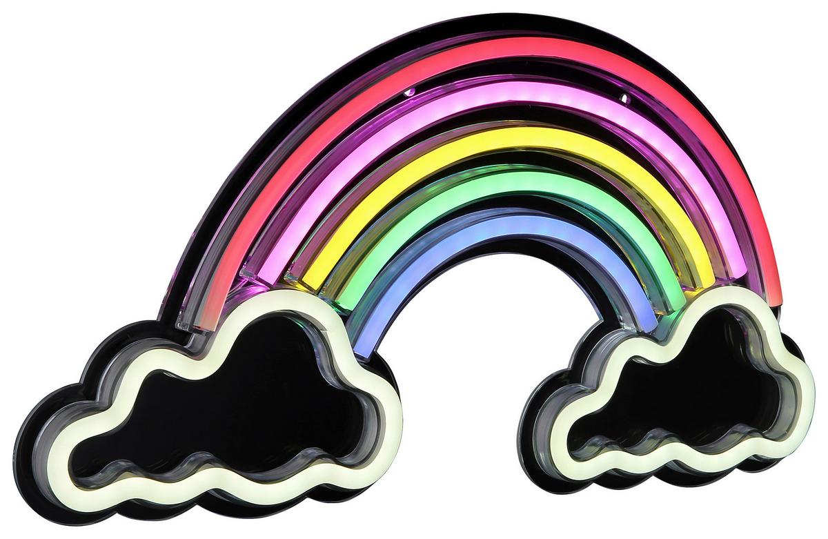 Kinderwandleuchte 1-flammig Mit Wippschalter - Klar/Weiß, Basics, Kunststoff (40/20/1,6cm) - Globo