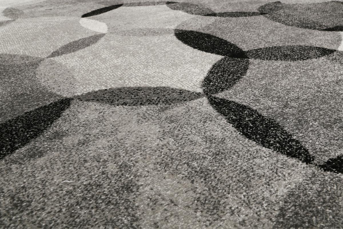 Webteppich Silber/grau Graphik Modernina 133x200 Cm - Dunkelgrau/Beige, Design, Textil (133/200cm) - Esprit