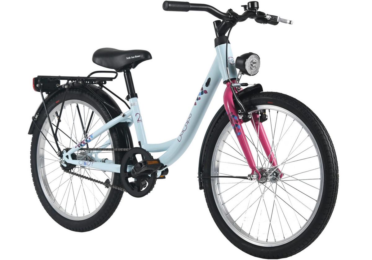 Dacapo Kinderfahrrad Cindy Blau - Blau, Basics, Metall (25/140/60cm)