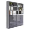 Office Edition B: 168,8 cm Grau/Anthrazit - Anthrazit Hochglanz/Grau, MODERN, Holzwerkstoff (168,8/227,2/33cm) - MID.YOU