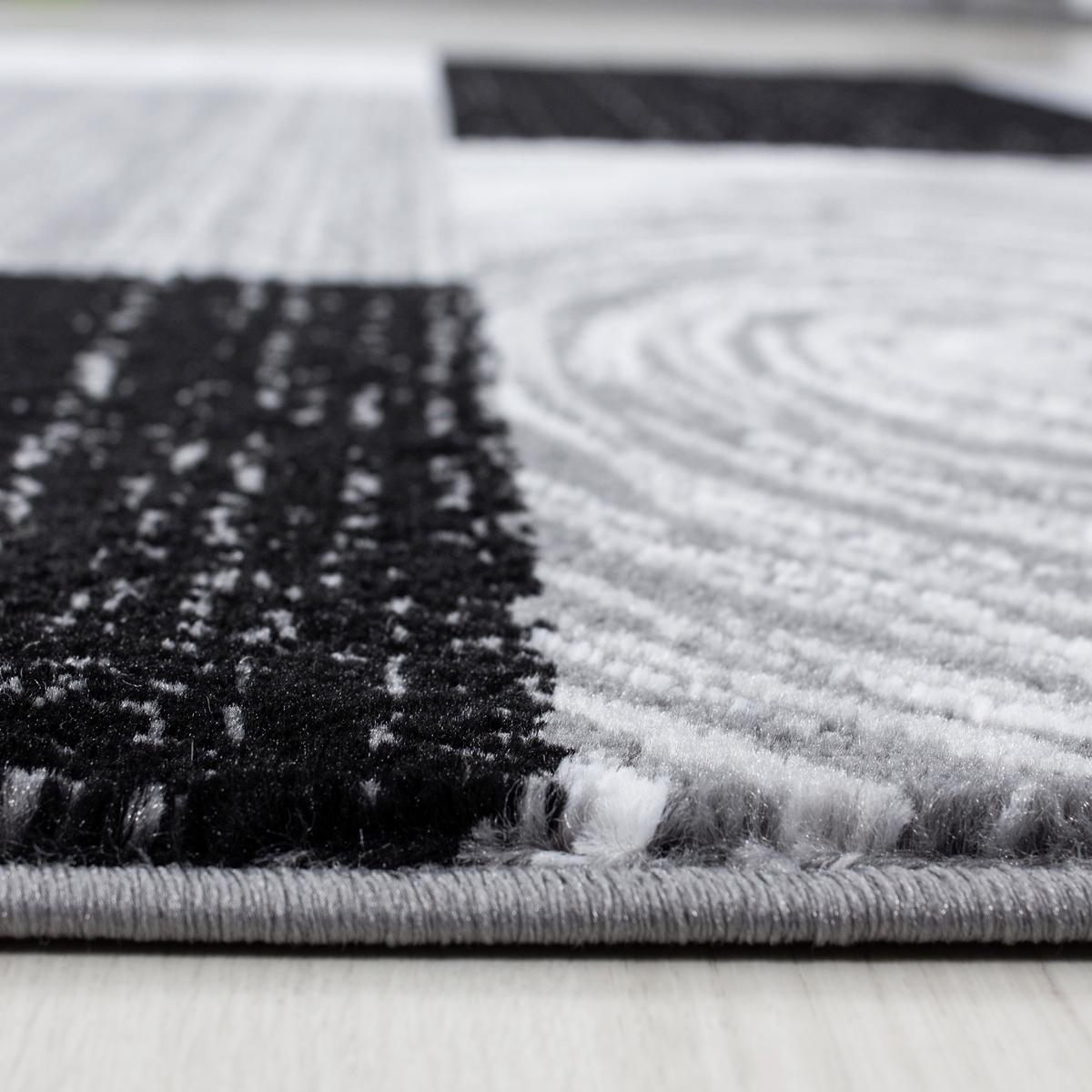 Webteppich Schwarz Naturfaser Parma 80x150 cm - Schwarz, KONVENTIONELL, Textil (80/150cm)