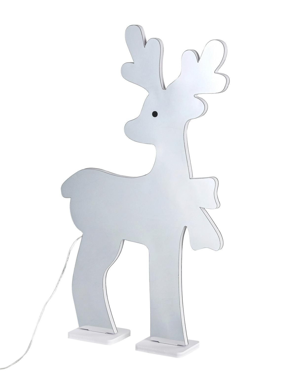 LED-Dekoleuchte Rudi - Chromfarben/Weiß, Basics, Kunststoff (35/8/59cm) - James Wood