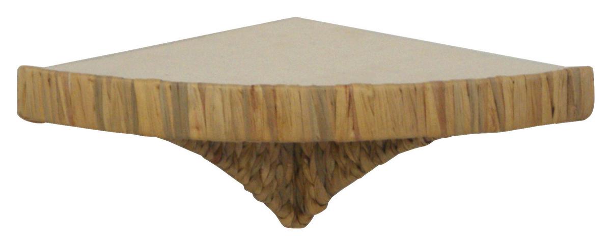 Wandmulde Filou Naturfarben L: 38 cm - Naturfarben, Naturmaterialien/Metall (38/56/20cm)