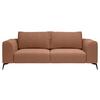 Trojmiestna pohovka SEUL, oranžová - oranžová/čierna, Design, kov/drevo (246cm) - MID.YOU