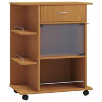 Univerzálny vozík POCIS, dekor buk - farba buka, Modern, kov/kompozitné drevo (65/39/80cm) - MID.YOU