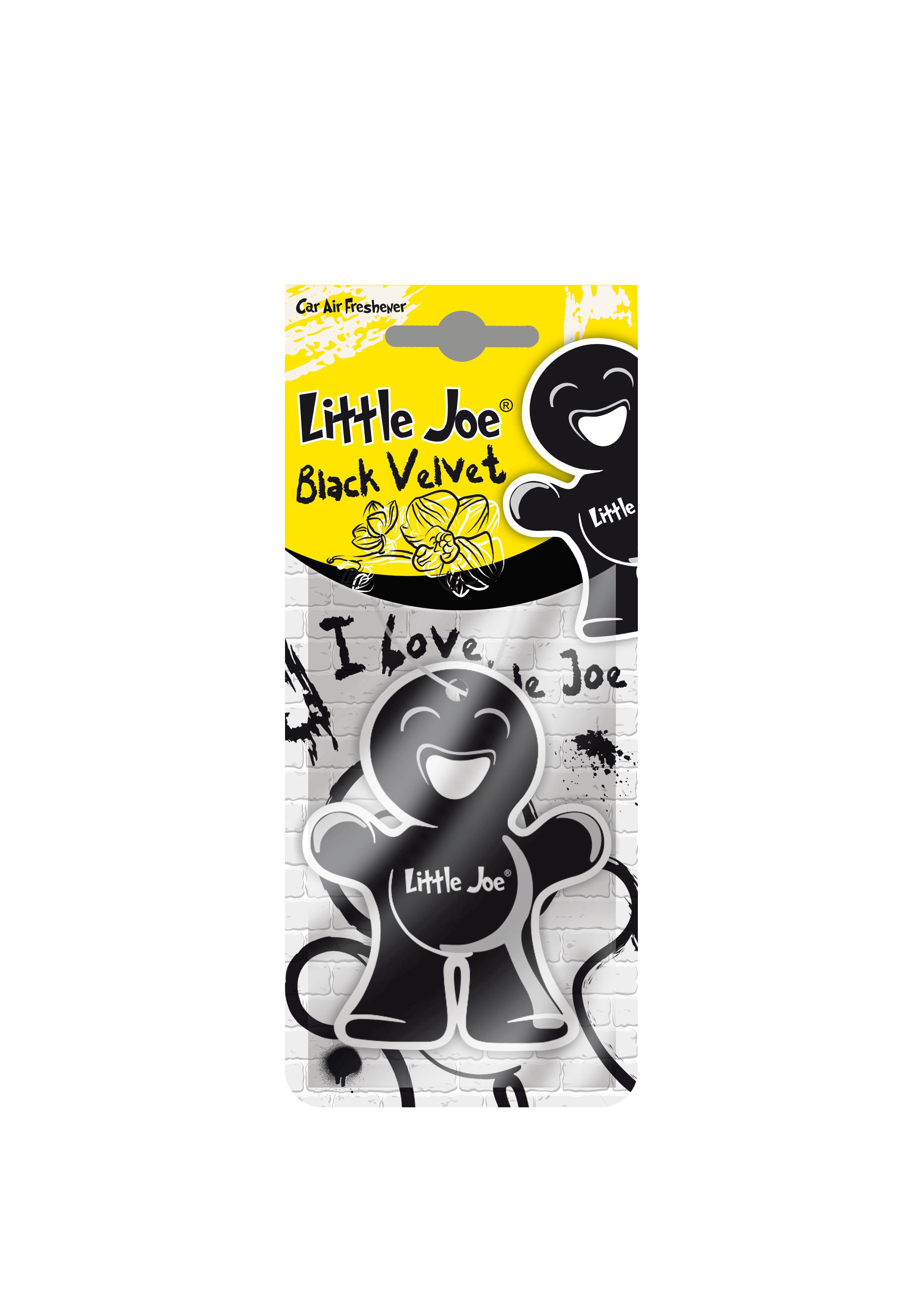 Lufterfrischer Little Joe Black Velvet 1 Stk - Schwarz, Basics, Papier (8/15/0,1cm)