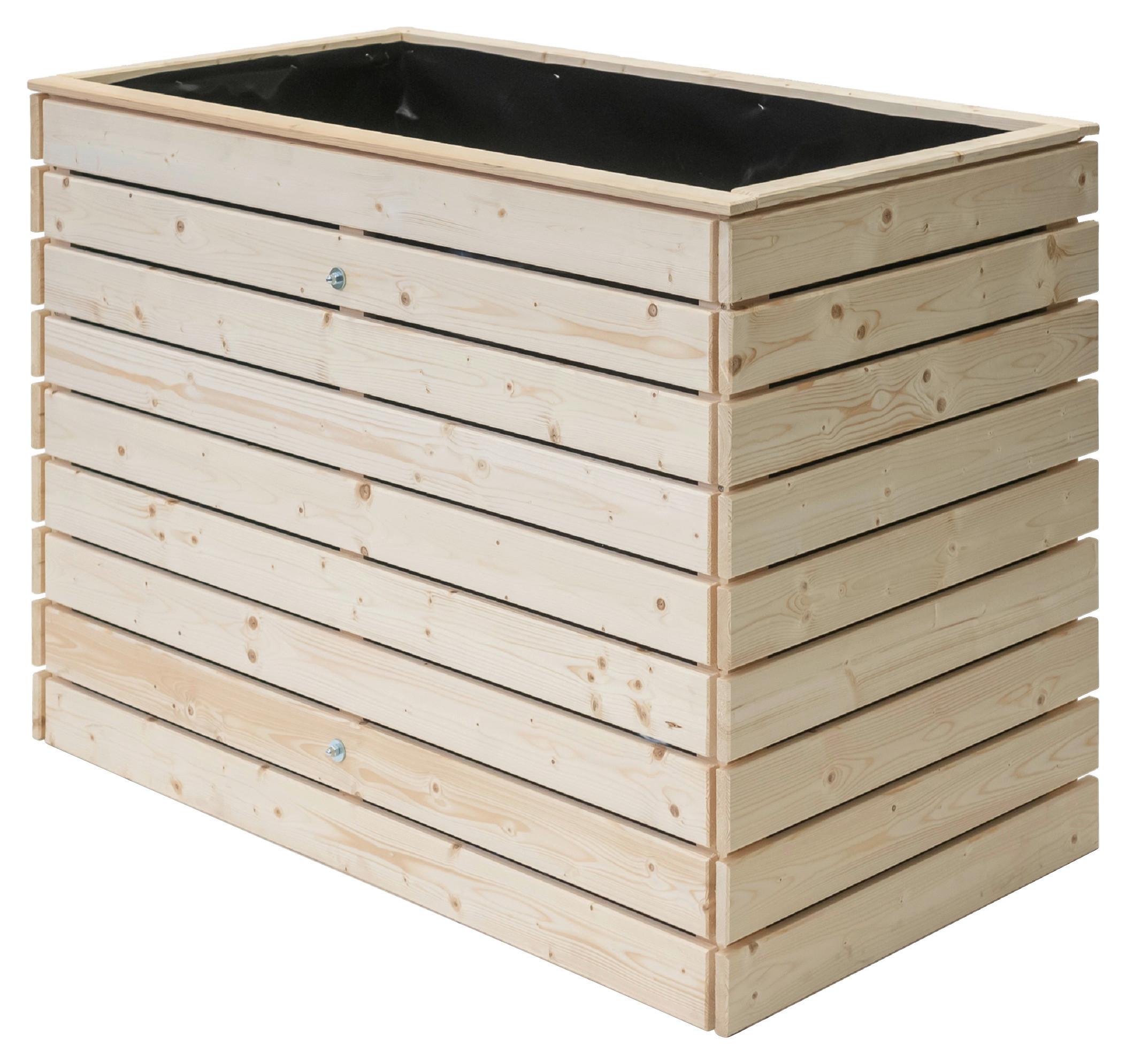 Hochbeet Echtholz Fichte 70x90x130 cm  Fichtefarben - Fichtefarben, Basics, Holz (70/90/130cm)