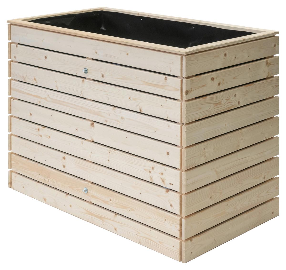 Hochbeet Echtholz Fichte 70x90x130 Cm  Fichtefarben - Fichtefarben, Basics, Holz (70/90/130cm)