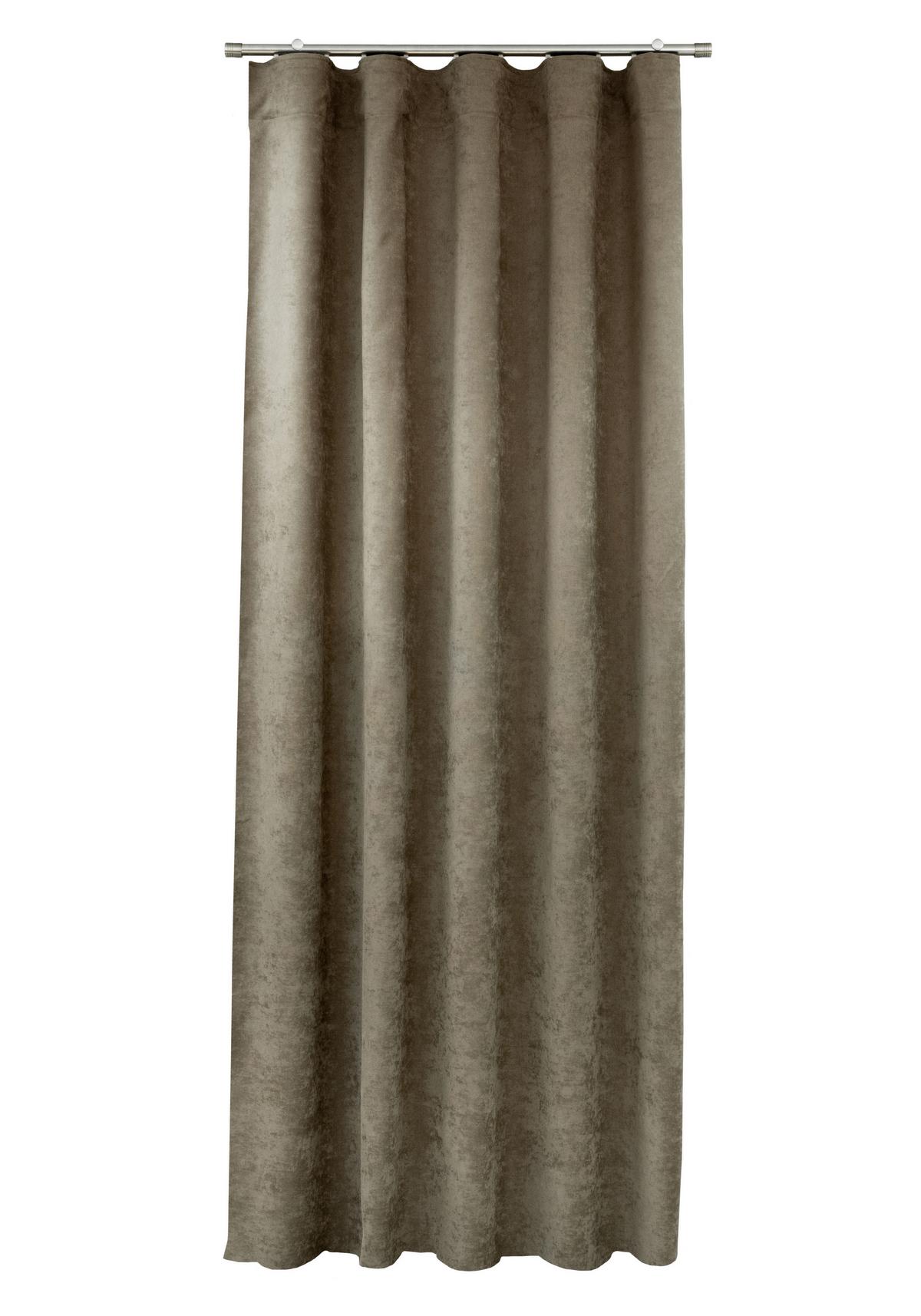 Sötétítőfüggöny Oscar - barna, textil (140/250cm)