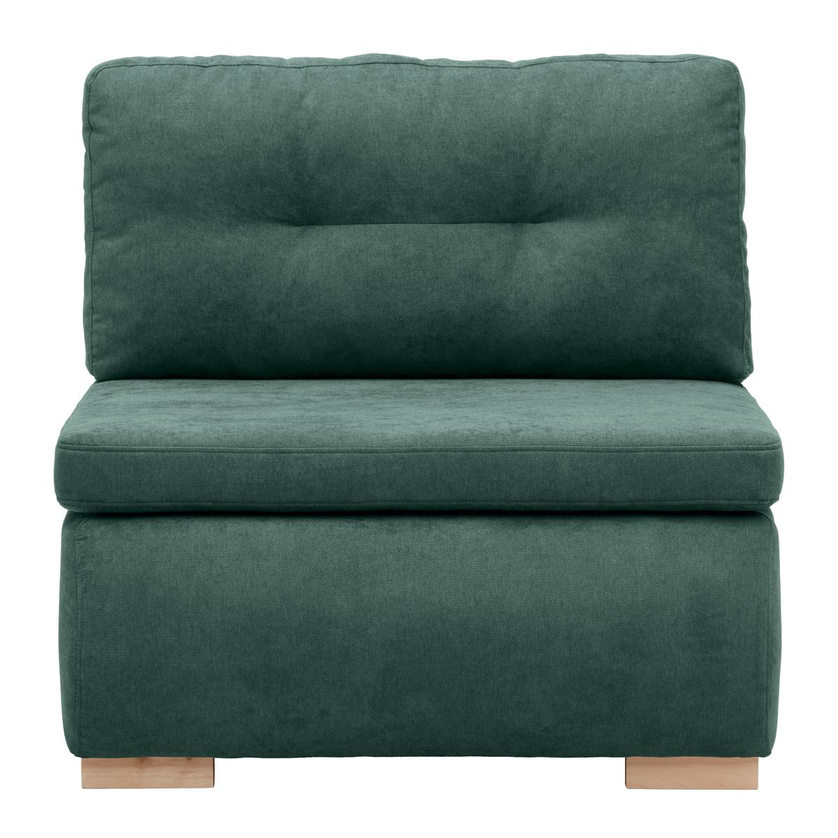 Rozkládací křeslo MODENA, tmavě zelená - černá/tmavě zelená, textil/plast (89/88/90cm) - Based