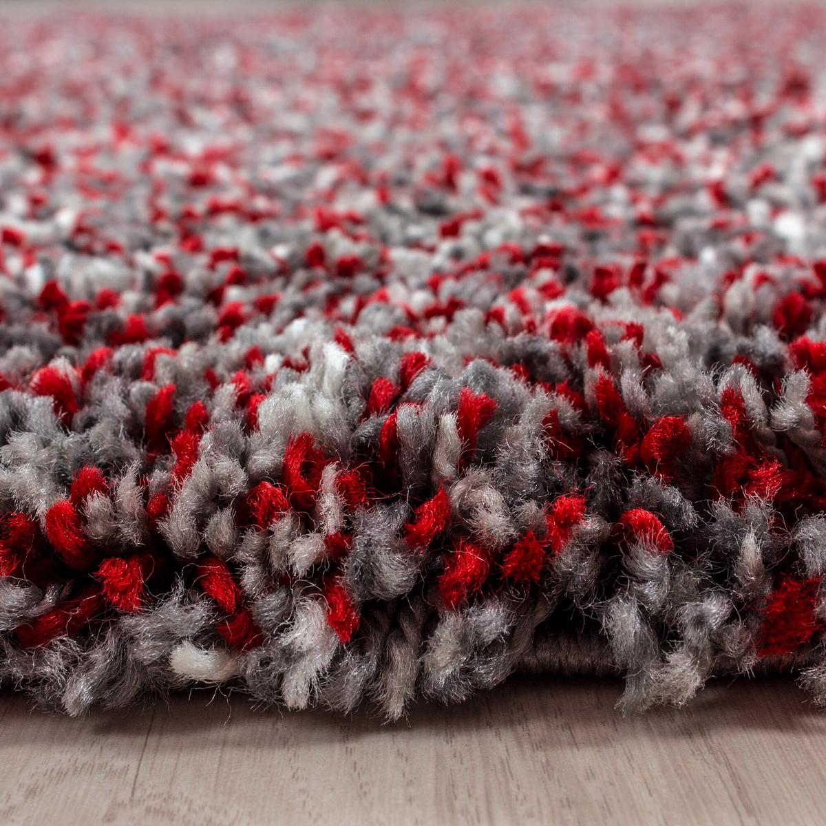 Hochflorteppich Enjoy - Rot, KONVENTIONELL, Textil (80/80cm) - Novel