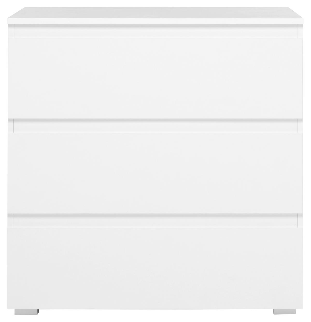 Komód Image 5 80/80 Cm - fehér, Konventionell, faalapú anyag (80/80/45cm) - Livetastic