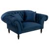 XXL-Sessel Cupido - Schwarz/Dunkelblau, Design, Textil (180/94/103cm) - MID.YOU