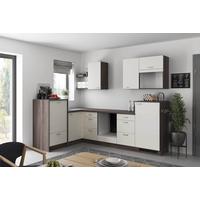 Eckküche Win - Eiche grau/Weiß, MODERN, Holzwerkstoff (178/280cm) - Express