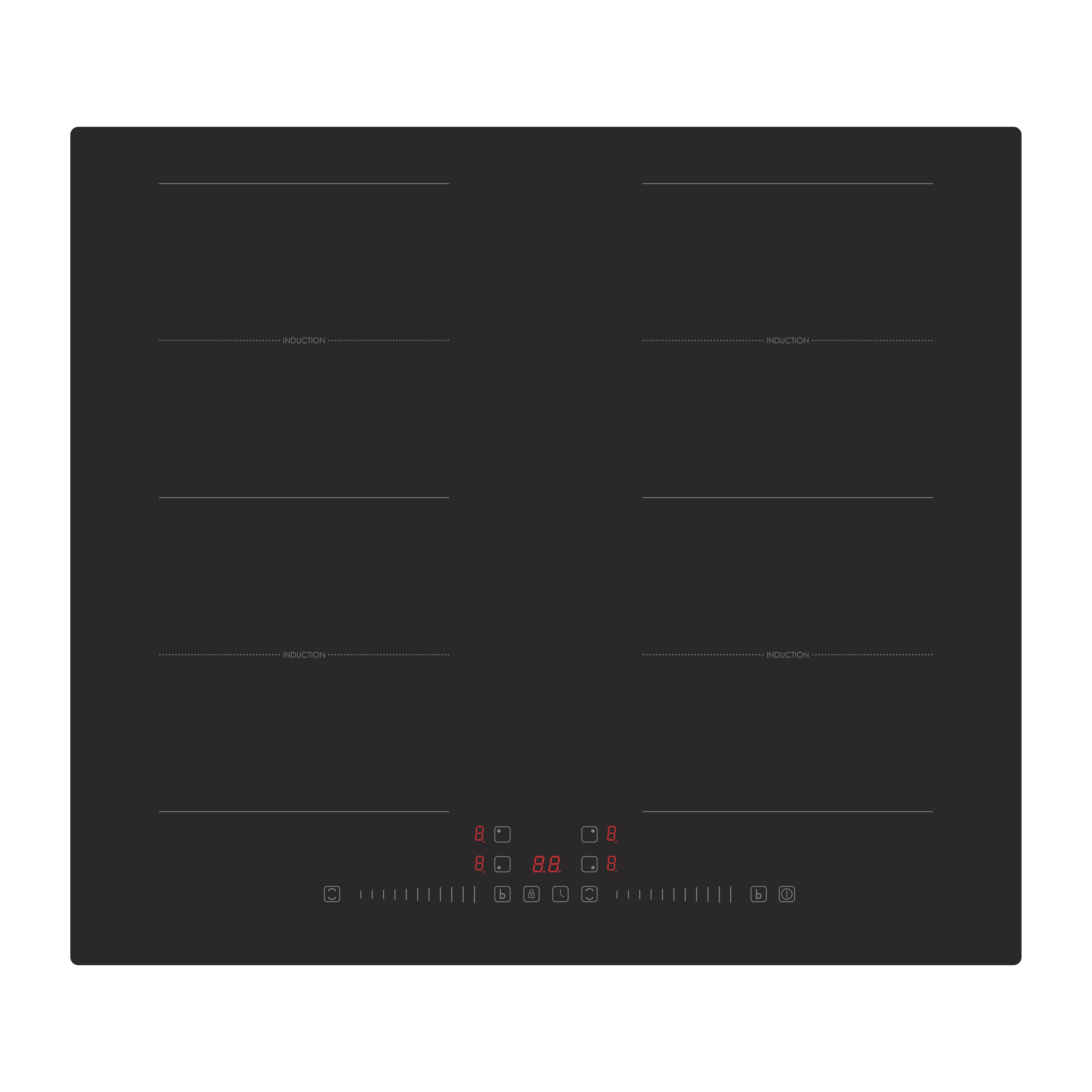 Glaskeramikkochfeld Schwarz B: 59 Cm - Schwarz, Basics, Glas (59/6.2/52cm) - PKM