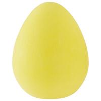 Dekofigur Ei H: 12,6 cm Acryl / Porzellan - Gelb, MODERN, Keramik/Textil (10,3/12,6cm) - Luca Bessoni