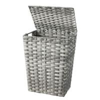 WÄSCHETONNE DENISE - Hellgrau/Grau, KONVENTIONELL, Kunststoff/Metall (37/48/28cm) - James Wood