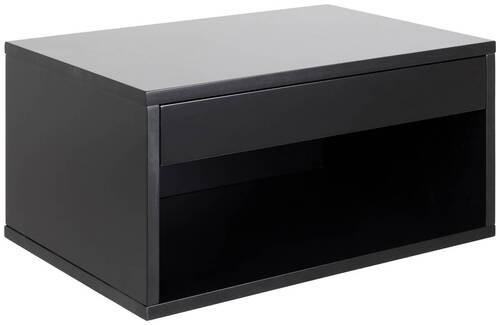 Noční stolek CHOLET černa - černá, Moderní, kompozitní dřevo (50/24,3cm) - MID.YOU