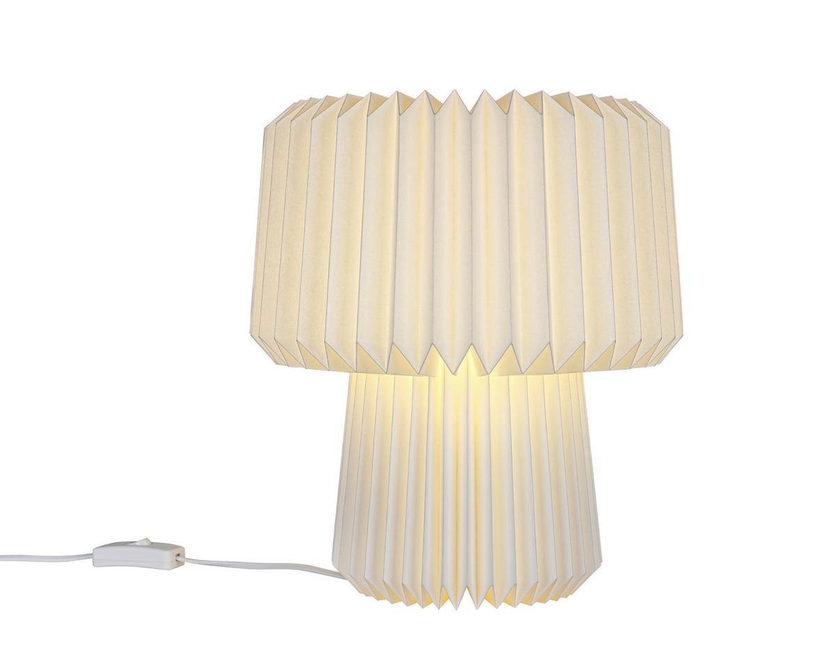 STOLNÁ LAMPA OLGA - biela, Modern, plast/papier (28/28/30,5cm) - Mömax