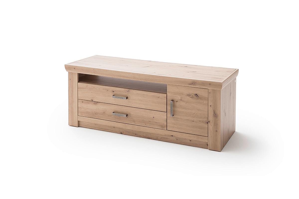 TV-Element Meran B: 144 cm Eiche Dekor - Eichefarben, Design, Holzwerkstoff (144/60/55cm) - Livetastic