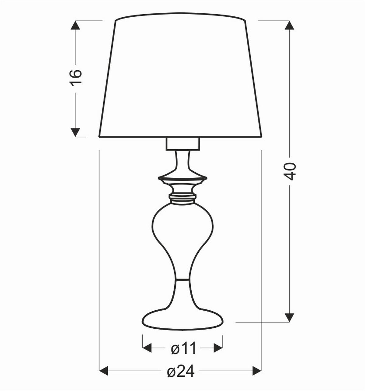 TISCHLEUCHTE 41-11954 - Silberfarben, Design, Metall (24/24/40cm)