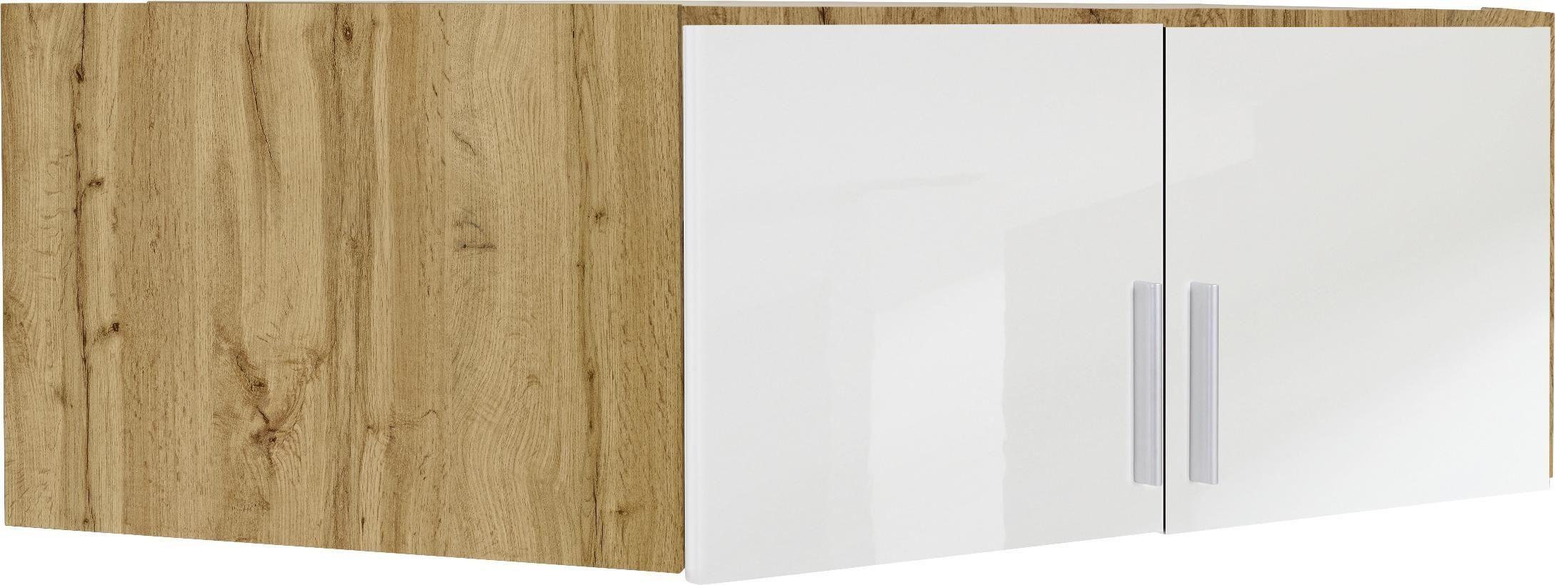 Nadstavec Na Skriňu K Rohovej Skrini, Dub Wotan - farby duba/biela, Moderný, kompozitné drevo/plast (117/39/117cm)