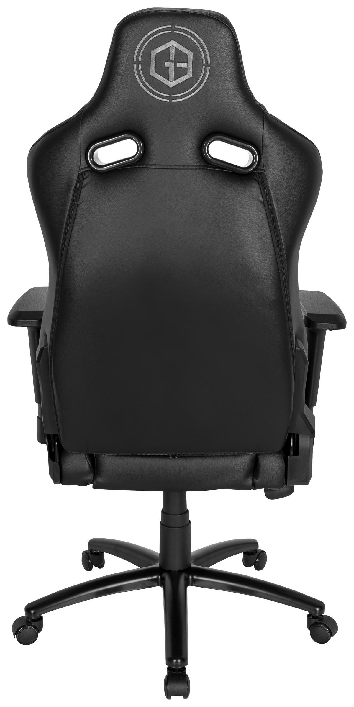 Gamingstuhl Gamebreaker Sx 04 Lederlook Schwarz Bis 120kg - Schwarz/Weiß, MODERN, Kunststoff/Textil (74/137/66cm) - MID.YOU