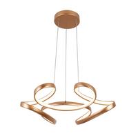 ZÁVESNÉ LED SVIETIDLO JOSEM2 - cappuccino, Modern, kov/plast (60/120cm) - Premium Living