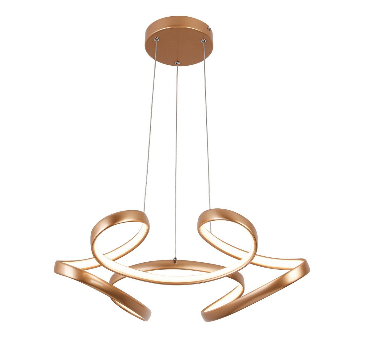 ZÁVESNÉ LED SVIETIDLO JOSEM2 - cappuccino, Modern, kov/plast (60/120cm) - Premium Living