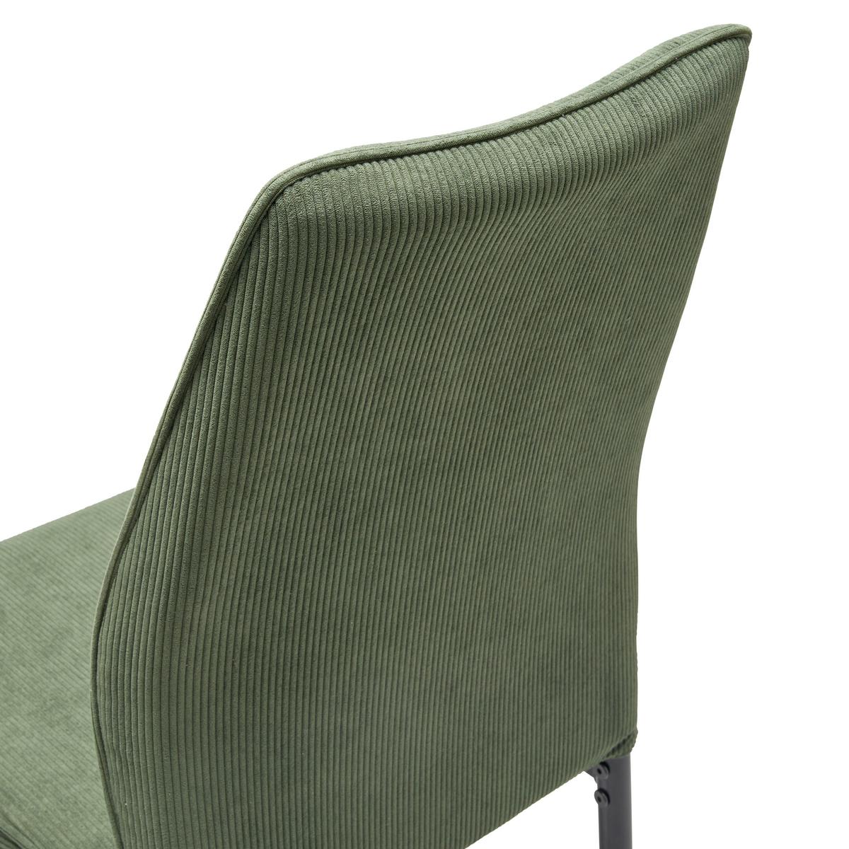 Stuhl-Set Ratford - Schwarz/Grün, LIFESTYLE, Textil/Metall (44/96/58cm) - Livetastic