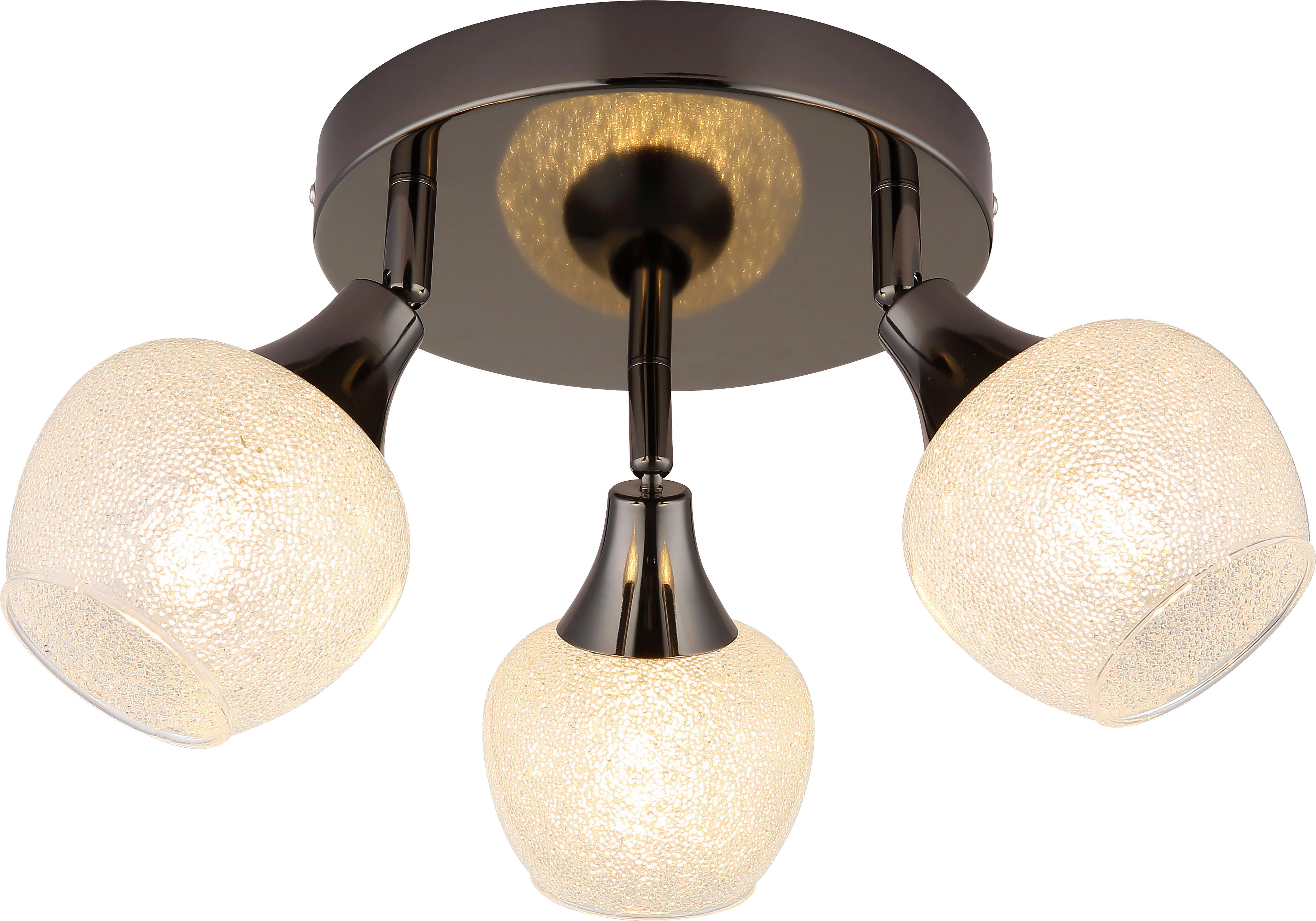 Spotlámpa Siyan - fekete, Modern, üveg/fém (32/18,5cm) - James Wood