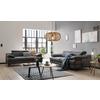 2-sitzer-sofa Titus Dunkelgrau - Dunkelgrau/Schwarz, Design, Textil (205/80/104cm) - Livetastic