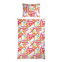 Ágyneműhuzat-garnitúra Palma - piros/narancs, Modern, textil - Luca Bessoni