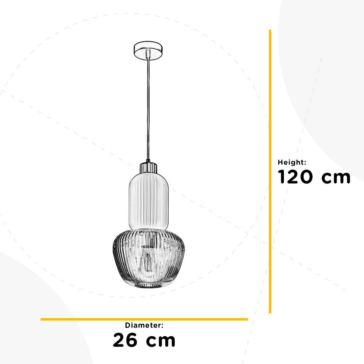 Kronleuchter Jelly Weiß L: 26 cm - Weiß, KONVENTIONELL, Metall (26/26/120cm)