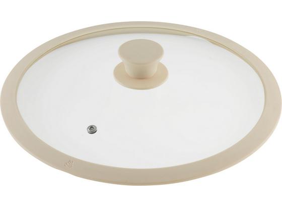 Pokrievka Marmor - krémová, Romantický / Vidiecky, plast/sklo (28cm) - Premium Living Pokrievka Marmor - krémová, Romantický / Vidiecky, plast/sklo (28cm) - Premium Living