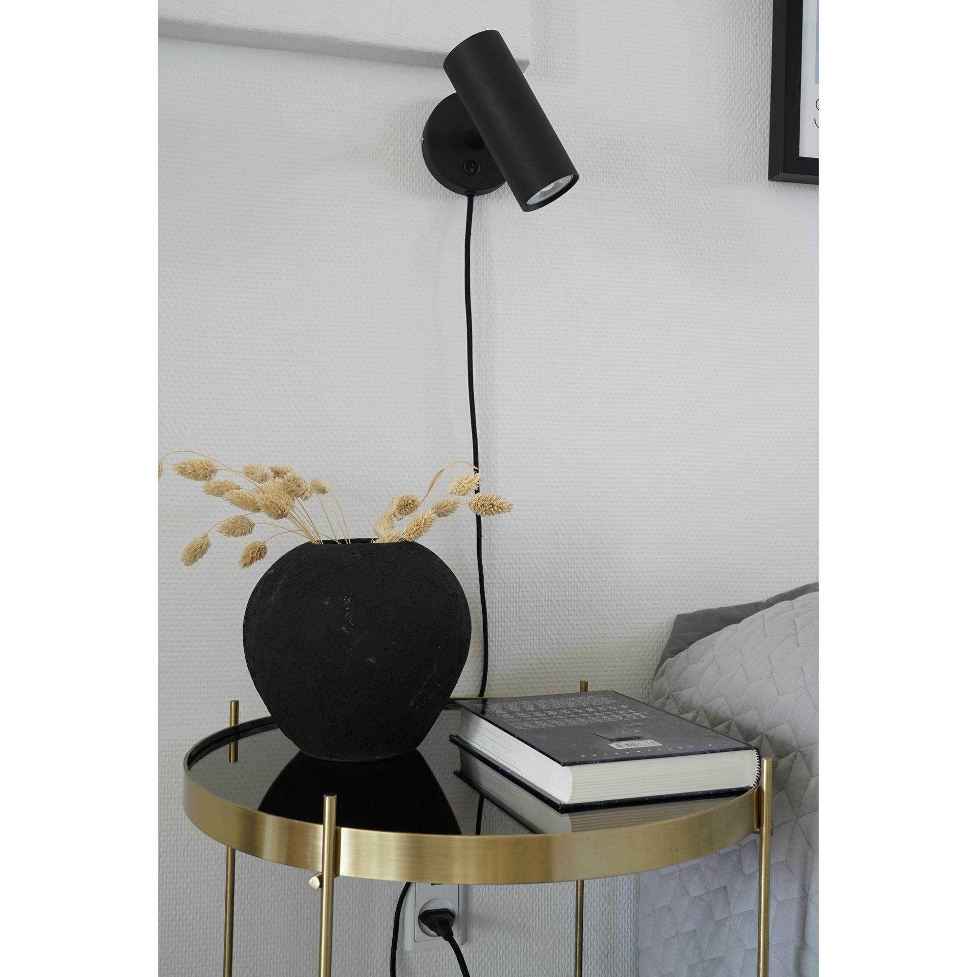 Wandleuchte Paris Wall Lamp - Schwarz, Basics, Metall (15/22/10cm)