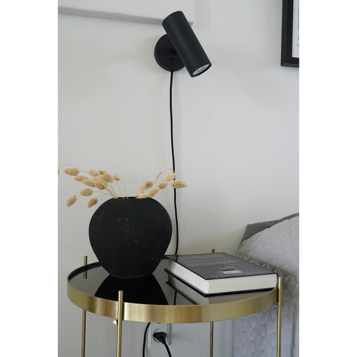 Wandleuchte Paris Wall Lamp - Schwarz, Basics, Metall (15/22/10cm)