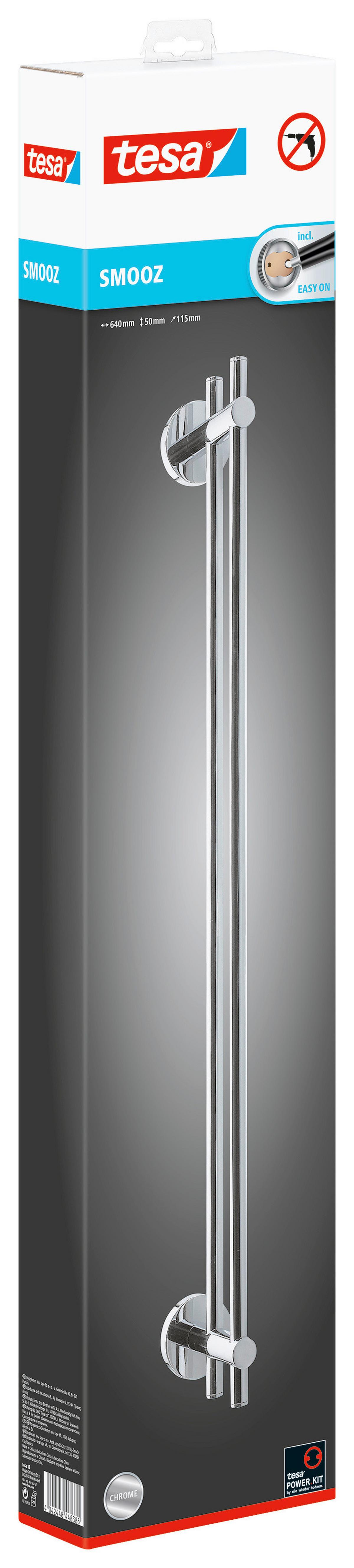 Handtuchstange Smooz Chromfarben B: 64 Cm - Chromfarben, Trend, Metall (64/11,5/5cm) - Tesa