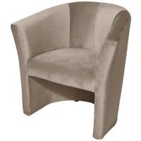 COCKTAILSESSEL Jazz B: 75 cm Taupe - Taupe/Schwarz, Design, Textil (75/76/65cm) - MID.YOU