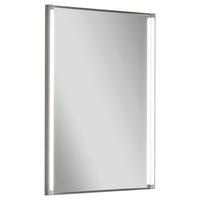 Badespiegel LED-Line BxH 42x67 cm Led Beleuchtung - Alufarben, MODERN, Glas/Holzwerkstoff (42/67/4cm) - MID.YOU