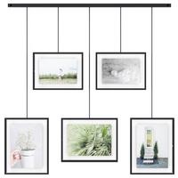 Collagen-Bilderrahmen Schwarz B: 79,4 cm - Schwarz, Design, Glas/Metall (79,4/3,18/69,5cm) - Umbra