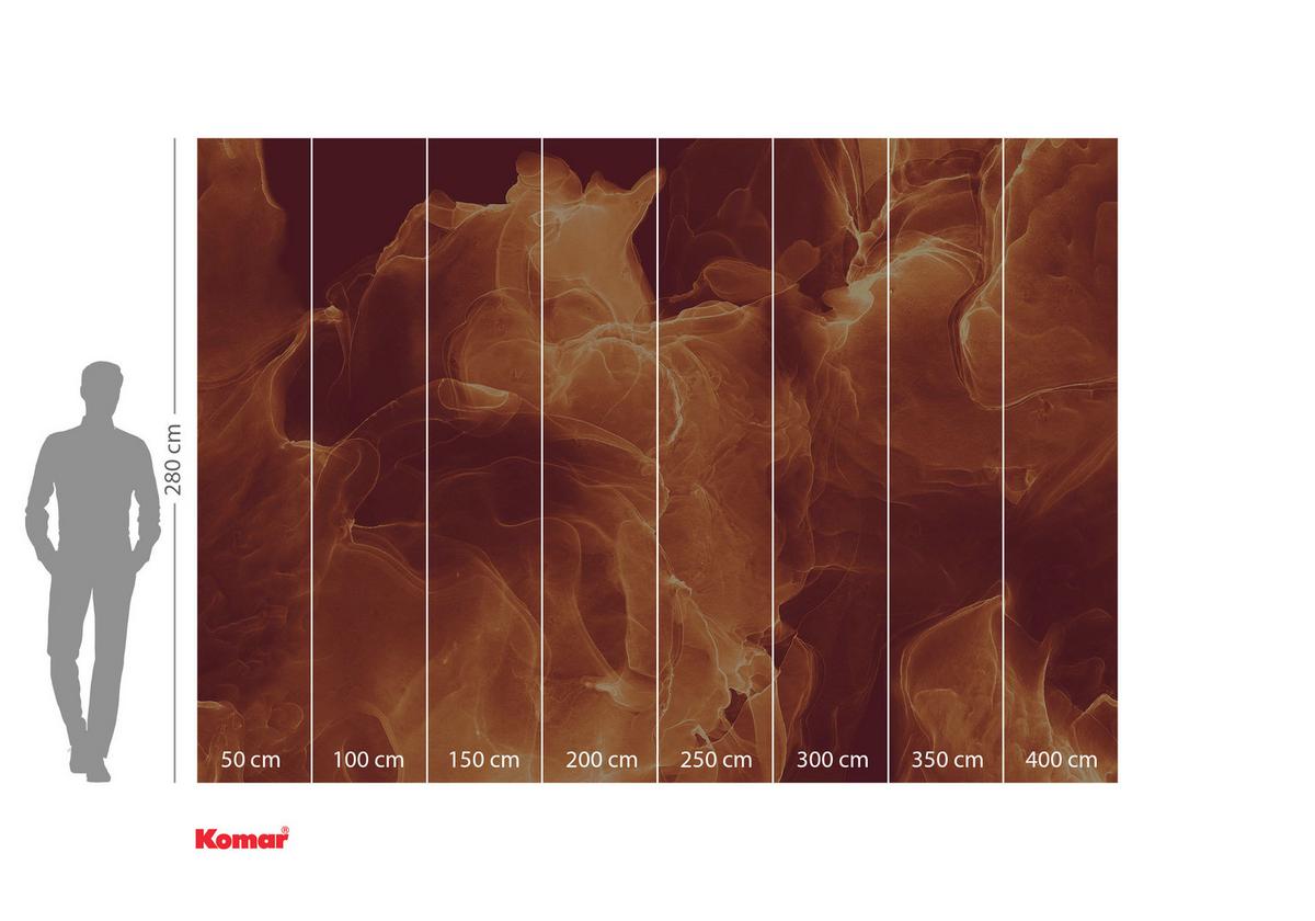 Fototapete Evoke - Gelb/Rot, Trend, Papier (400/280cm) - Komar