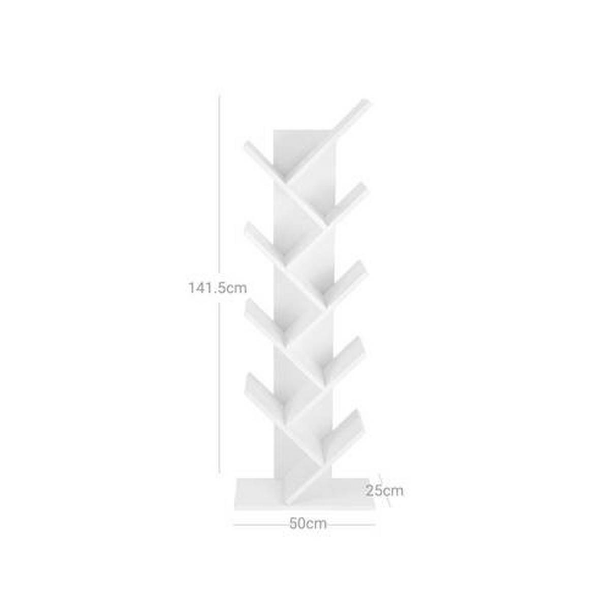 Bücherwand B: 50 Cm, Weiß - Weiß, Basics, Holzwerkstoff (50/142/25cm) - Boxxx
