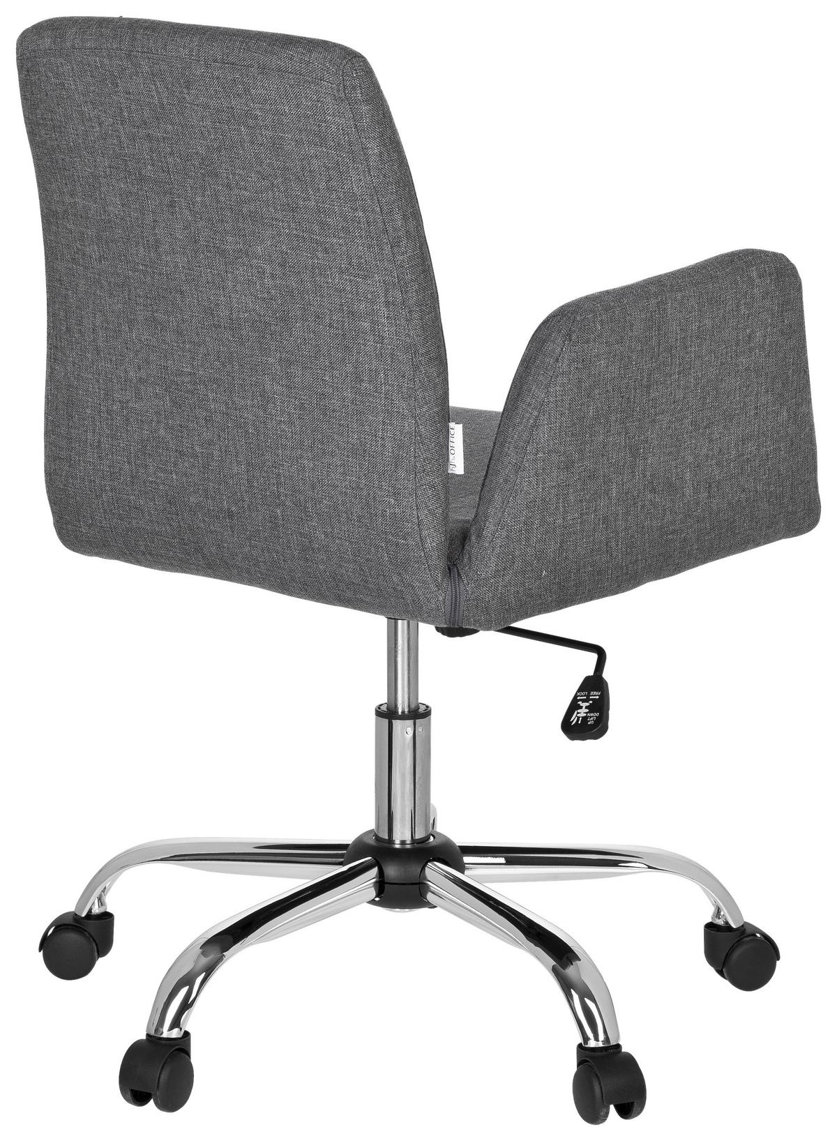 Drehstuhl Flow Grau - Chromfarben/Grau, MODERN, Kunststoff/Textil (54/95/44cm) - MID.YOU