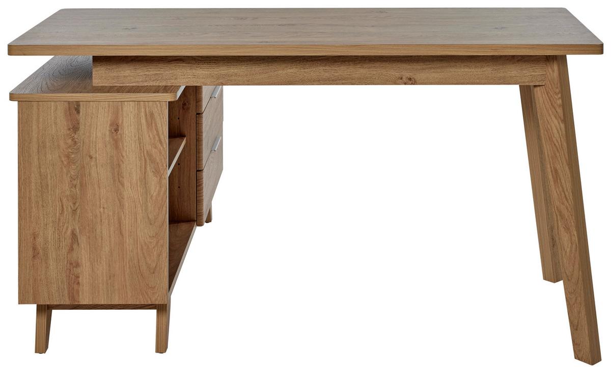 Eckschreibtisch Libre D 240 E* - Eichefarben, MODERN, Holzwerkstoff (140/118/76cm) - Livetastic