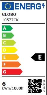 LED ŽÁROVKA 10577CK - čiré, kov/sklo (3,5/9,8cm) - Globo