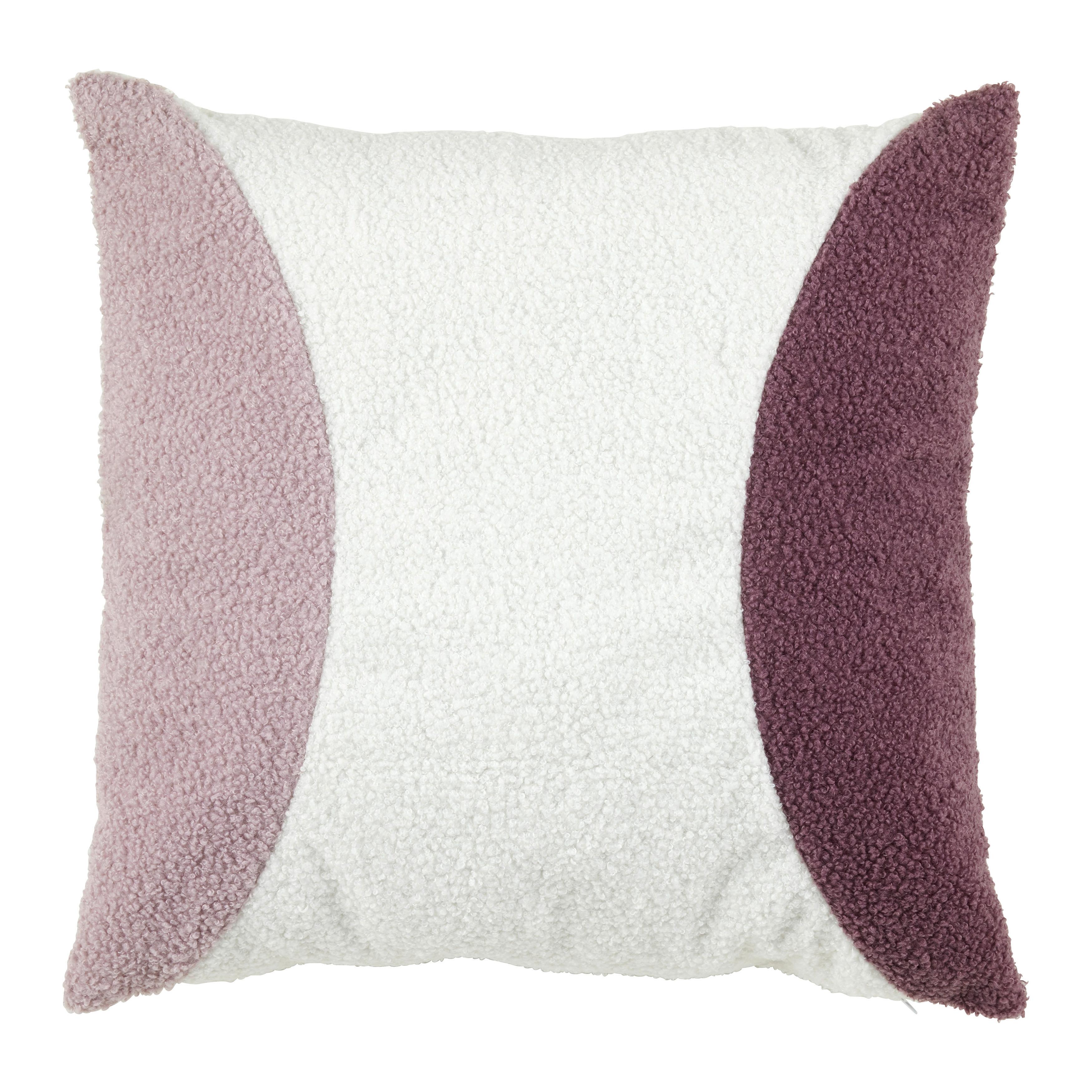 DEKORAČNÝ VANKÚŠ ANNA - orgovánová/prírodná farba, Modern, textil (45/45cm) - Mömax